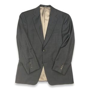 Hart Schaffner & Marx Navy Plaid Sport Coat